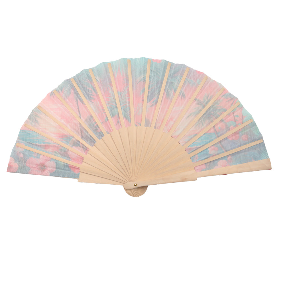 Island Sunset Hand Fan