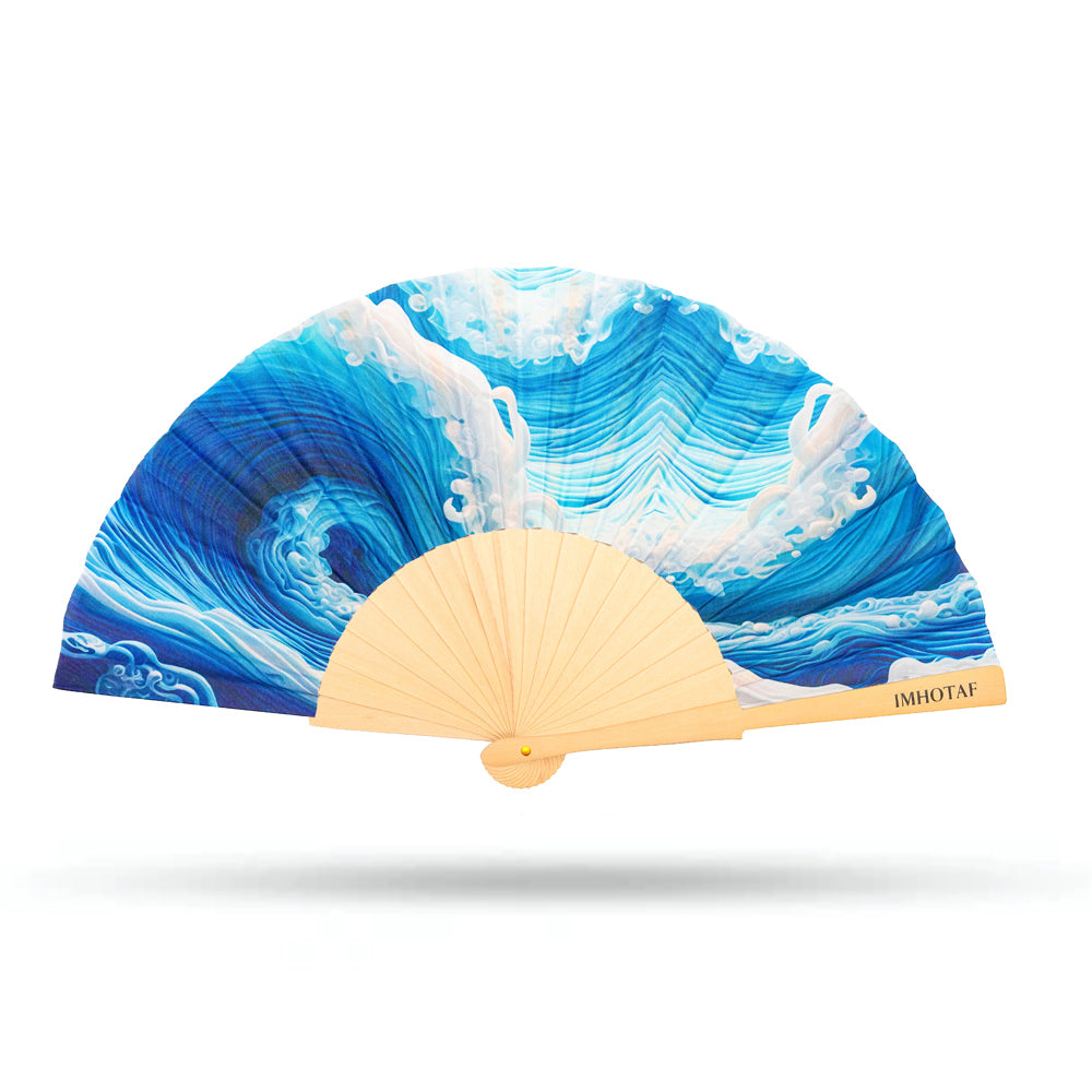 Surf Symphony Hand Fan