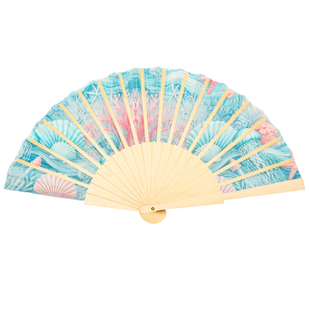 Coral Reef Hand Fan