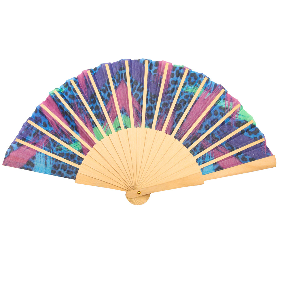 Pop Leopard Hand Fan