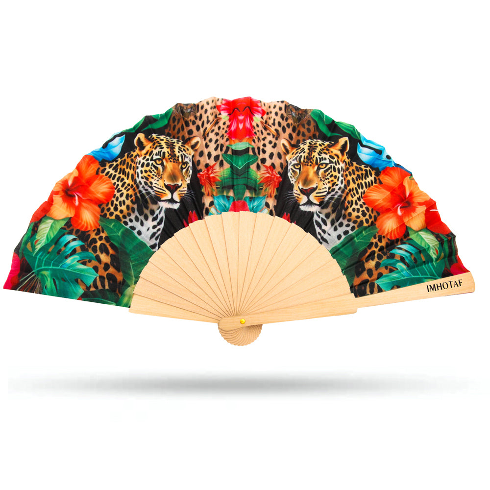 Rainforest Royalty Hand Fan